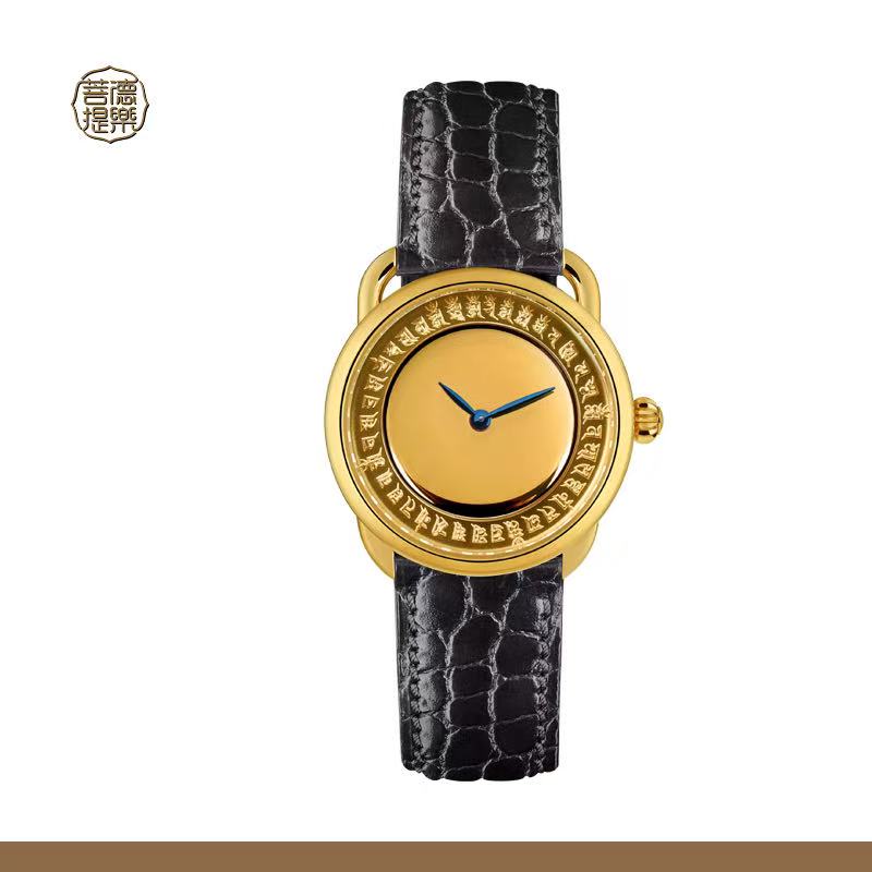 【DEJOY BODHI】38mm Cundi Buddha Mirror Relief Watch | Buddhist Women's Luxury Timepiece