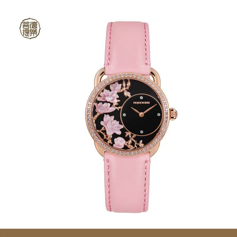【DEJOY BODHI】Yulan Magnolia Mother of Pearl Watch | Luxury Women's Timepiece