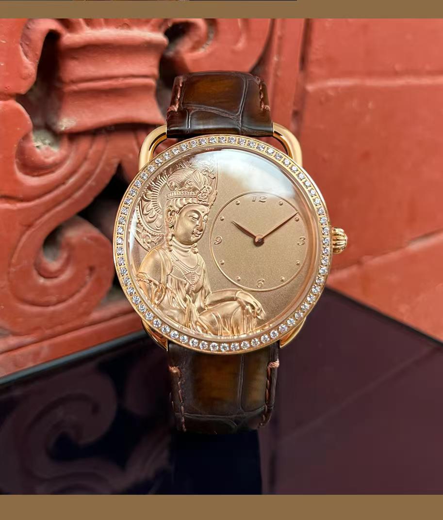【DEJOY BODHI】Kwan Yin Relief Watch | Buddhist Luxury Timepiece